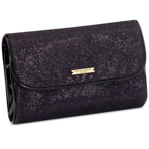 GIORGIO ARMANI Black Glitter Clutch Purse Bag